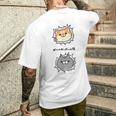 ボンレス犬とボンレス猫 Good メンズTシャツ バックプリント 彼への贈り物