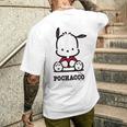ポチャッコ おすわり ライトカラー メンズTシャツ バックプリント 彼への贈り物