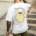 ポムポムプリン ジャンプ ライトカラー メンズTシャツ バックプリント 彼への贈り物