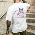 マイメロディ&クロミ ハイドアンドシーク メンズTシャツ バックプリント 彼への贈り物