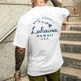 マウイ ラハイナ ハワイ ハワイ諸島 ビンテージ メンズTシャツ バックプリント 彼への贈り物