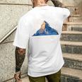 マッターホルン山 ツェルマット ハイキング スイス ギフト 長袖tシャツ メンズTシャツ バックプリント 彼への贈り物