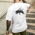 ミツバチ ステンシル セイブ 蜂 ハニー昆虫 メンズTシャツ バックプリント 彼への贈り物