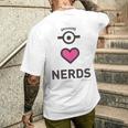 ミニオン Nerds メンズTシャツ バックプリント 彼への贈り物