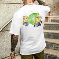 ミニオン Water Colorballoongum Green メンズTシャツ バックプリント 彼への贈り物
