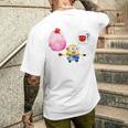 ミニオン Water Colorcotton Candy Bob メンズTシャツ バックプリント 彼への贈り物