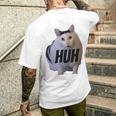 ミームハァキャット面白い 長袖tシャツ メンズTシャツ バックプリント 彼への贈り物