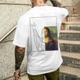 モナリザ 芸術愛好家 芸術好き 古典美術史 メンズTシャツ バックプリント 彼への贈り物