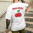 モンシェリ、チェリー メンズTシャツ バックプリント 彼への贈り物