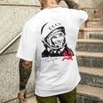 ユーリ・ガガーリン ソ連ロスコスモス コスモノート メンズTシャツ バックプリント 彼への贈り物