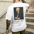 ヨハン・セバスティアン・バッハ 作曲家 クラシック音楽 Bach Composer Classical Music メンズTシャツ バックプリント 彼への贈り物