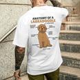 ラブラドゥードルの解剖学かわいい犬面白い犬ラブラドゥードル メンズTシャツ バックプリント 彼への贈り物