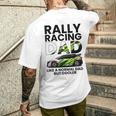 メンズ ラリーレース 父 ファニー ラリーカー レーシング お父さん メンズTシャツ バックプリント 彼への贈り物