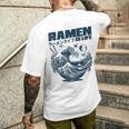 ラーメンは人生、マンガアニメオタクジャパンかわいいラーメン メンズTシャツ バックプリント 彼への贈り物