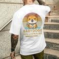 ヴィンテージ 面白い Baby Doge Millionaire Miner Baby Doge 長袖tシャツ メンズTシャツ バックプリント 彼への贈り物