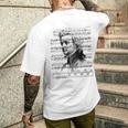 ヴォルフガング・アマデウス・モーツァルト 作曲家 ピアニスト モーツァルト 楽譜 メンズTシャツ バックプリント 彼への贈り物