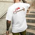 三味線 バレンタインデー ミュージシャン 結婚記念日 メンズTシャツ バックプリント 彼への贈り物