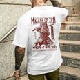 侍 猫戦士 浮世 オタク ストリートウェア 猫 サムライ メンズTシャツ バックプリント 彼への贈り物