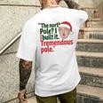 北極I Build It Tremendous Pole 面白い トランプ クリスマス メンズTシャツ バックプリント 彼への贈り物