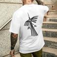南米のペルーナスカラインハチドリコンドルのシルエット。 メンズTシャツ バックプリント 彼への贈り物