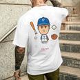 大谷翔平 ロサンゼルス 野球 ヘルオータニ Mlbpa メンズTシャツ バックプリント 彼への贈り物