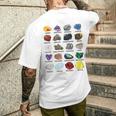 岩石・鉱物の種類 宝石学・地質学 教育 メンズTシャツ バックプリント 彼への贈り物