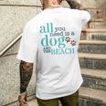 必要なのは犬とビーチ メンズTシャツ バックプリント 彼への贈り物