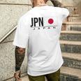 日本国旗 日本の国コード Jpnports Games アスリート メンズTシャツ バックプリント 彼への贈り物