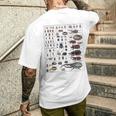 昆虫コレクション 種 虫 ビンテージ チャート 昆虫学 メンズTシャツ バックプリント 彼への贈り物