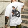 柴犬 いばけん 犬 バイク バイカー メンズTシャツ バックプリント 彼への贈り物