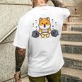 柴犬 イヌ 面白いtシャツ 犬 筋トレ 文字入り メンズ おもしろ 面白い 服 おもしろグッズ 文字 メンズTシャツ バックプリント 彼への贈り物