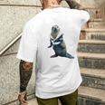 楽しいセーラー服のユーモラスなアザラシ メンズTシャツ バックプリント 彼への贈り物