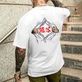 熊谷 苗字 面白いtシャツ 胸 名前 おもしろ グッズ 服 筆文字 文字 入り 面白い ネタ メンズ メンズTシャツ バックプリント 彼への贈り物