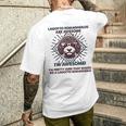 犬のお父さんはすごい-ブリード・ラゴット・ロマニョーロ・ドッグ・マム メンズTシャツ バックプリント 彼への贈り物