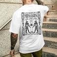 神聖幾何学科学 エジプト神アヌビス ホルスの目 メンズTシャツ バックプリント 彼への贈り物