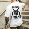 私がしたいことをする フレンチブルドッグ フレンチドッグ 犬 飼い主 犬 ギフト メンズTシャツ バックプリント 彼への贈り物