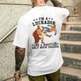 私はレスラーのようなルチャドールだけだ もっとクレイジーなルチャ・リブレ メンズTシャツ バックプリント 彼への贈り物