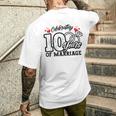 結婚10周年記念マッチング・ギフト メンズTシャツ バックプリント 彼への贈り物