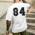 背番号 84 チーム短大スポーツ背番号付きユニフォーム メンズTシャツ バックプリント 彼への贈り物