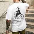 自転車に乗ったベートーベン ルートヴィグバン ベートーベン メンズTシャツ バックプリント 彼への贈り物