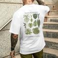 葉 フィロデンドロン サトイモ 植物 恋人 ギフト アンスリウム メンズTシャツ バックプリント 彼への贈り物