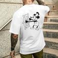 蒸気船ウィリー・ミッキー メンズTシャツ バックプリント 彼への贈り物