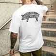 豚肉の部位 面白いtシャツ 豚 ブタ Bbq メンズ おもしろ 面白い 服 オリジナル グッズ ネタ バーベキュー ネタ メンズTシャツ バックプリント 彼への贈り物