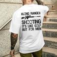 長距離射撃 It's Like Golf But For 背面 メンズTシャツ バックプリント 彼への贈り物