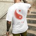 陰陽太極拳アート、背中にプリント メンズTシャツ バックプリント 彼への贈り物