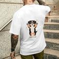 面白いtシャツ バーニーズ 犬 メンズ 犬好き グッズ かわいい おもしろ 面白い 服 ネタ 子供用 長袖tシャツ メンズTシャツ バックプリント 彼への贈り物