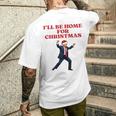 面白いトランプサンタハット、クリスマスに家に帰るよ 長袖tシャツ メンズTシャツ バックプリント 彼への贈り物