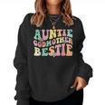 Auntie Godmother Bestie Aunt God Mother Bestie Women Sweatshirt