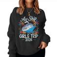 Awhip It's A Girls Trip 2026 マッチング クルーズ旅行 バケーション レディーススウェットシャツ