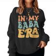 In My Baba Era Groovy Grandpa Father's Day Women Sweatshirt